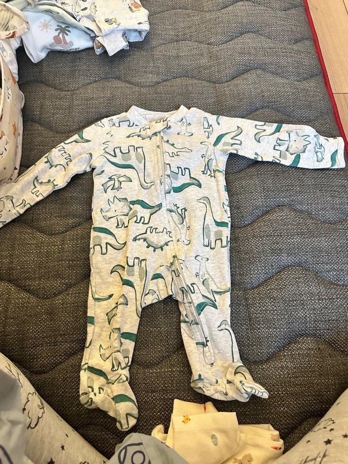 4 adet Uzun Kollu Pamuklu Bebek Tulumları - Görsel 3