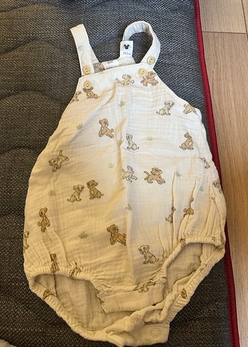 Pamuklu Kısa Kollu Bohem Bebek Tulum - Görsel 2