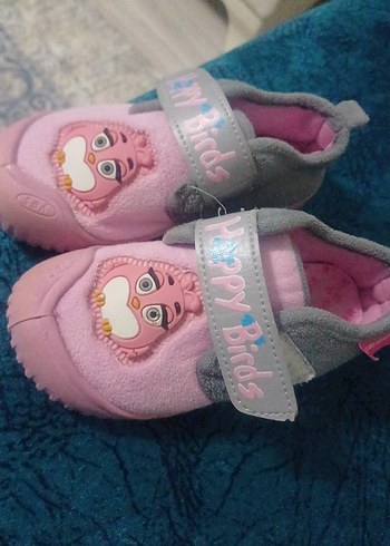 Kız Çocuk Pembe Baskılı Sıcak panduflar - Görsel 3