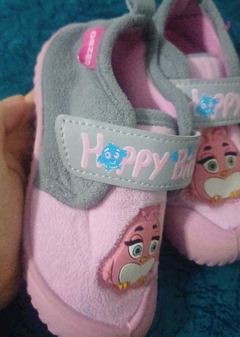 Kız Çocuk Pembe Baskılı Sıcak panduflar - Görsel 2