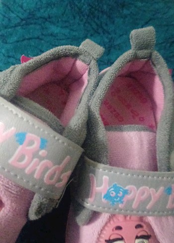 Kız Çocuk Pembe Baskılı Sıcak panduflar - Görsel 6