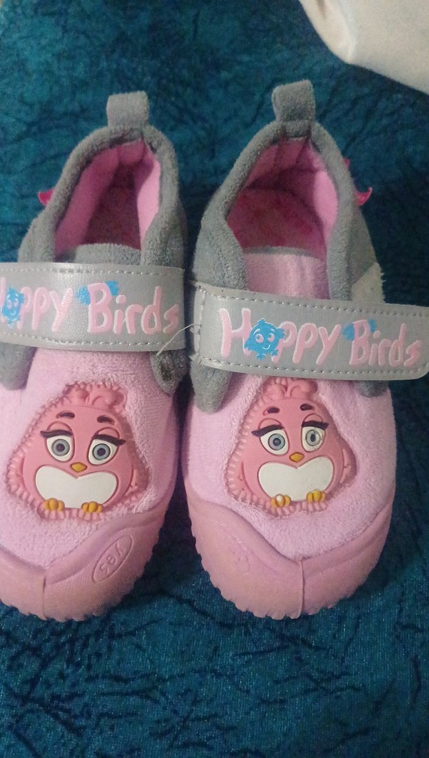 Kız Çocuk Pembe Baskılı Sıcak panduflar - Görsel 5