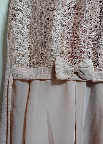 Bej Uzun Kadın Bohem Salaş Yelek - Görsel 2