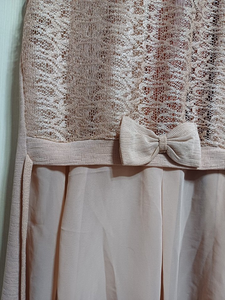 Bej Uzun Kadın Bohem Salaş Yelek - Görsel 2