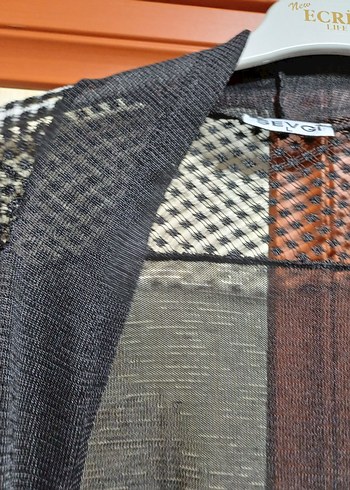 Uzun Bohem Kadın Siyah  Hırka - Görsel 3