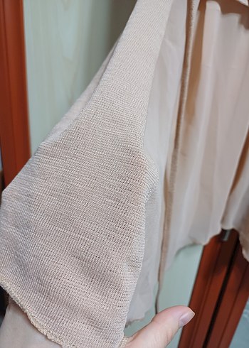 Dantel Detaylı Pembe Midi Kolsuz Yelek - Görsel 4