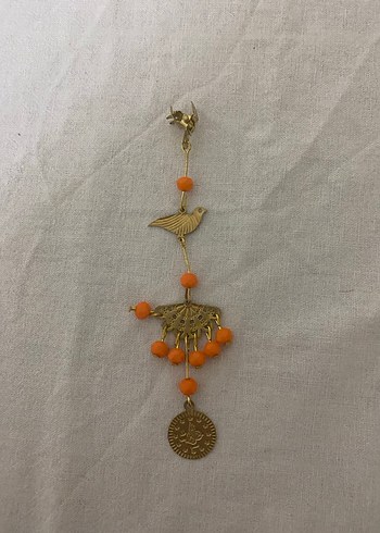 Püsküllü Altın Renkli Bohem Kadın Charm Mardin tokası - Görsel 3