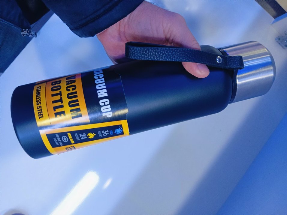 Stanley Siyah Çelik Termos Şişe - Görsel 3