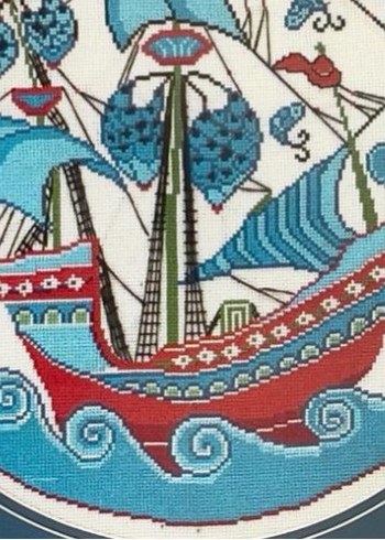 "Açık Denizler" Kanaviçe Tablo by Bucu Mucu - Görsel 5