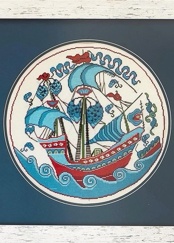 "Açık Denizler" Kanaviçe Tablo by Bucu Mucu - Görsel 4