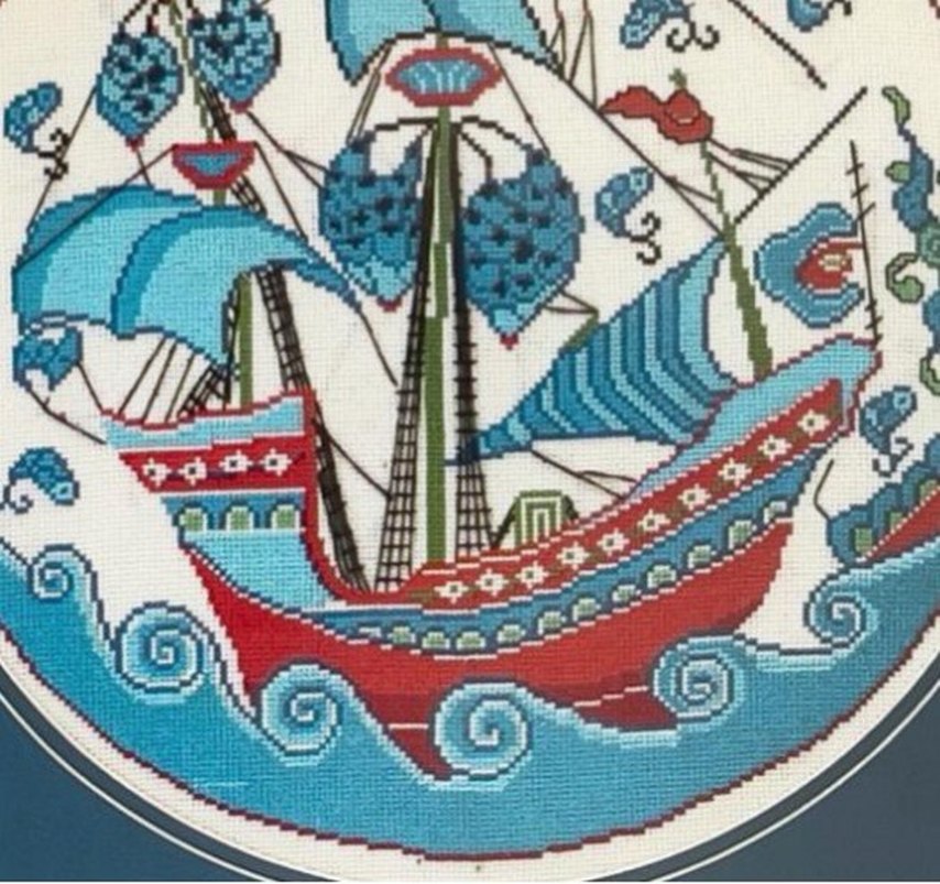 "Açık Denizler" Kanaviçe Tablo by Bucu Mucu - Görsel 5