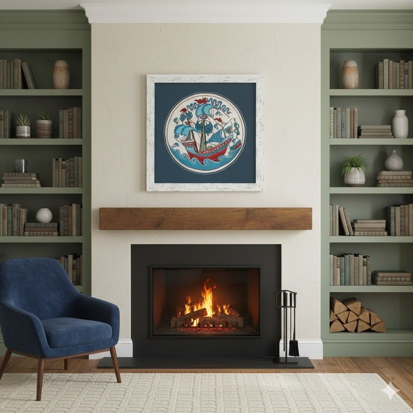 "Açık Denizler" Kanaviçe Tablo by Bucu Mucu - Görsel 2