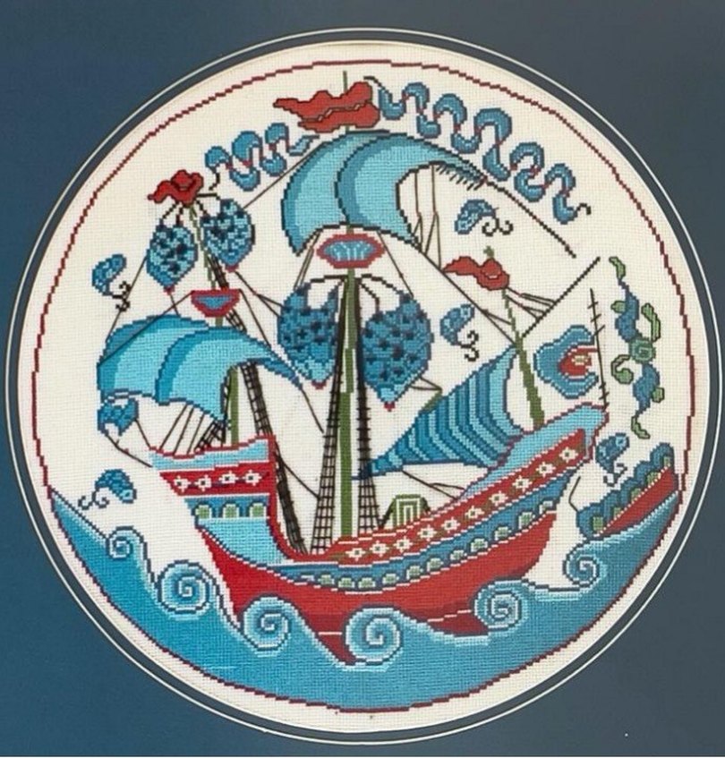 "Açık Denizler" Kanaviçe Tablo by Bucu Mucu - Görsel 3