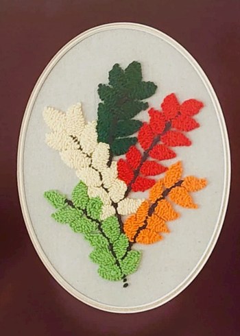 "Renkli Yapraklar" Punch Tablo by BucuMucu - Görsel 3