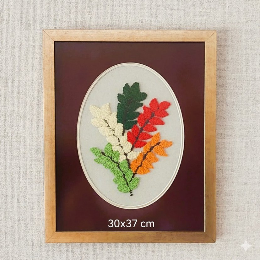 "Renkli Yapraklar" Punch Tablo by BucuMucu - Görsel 4