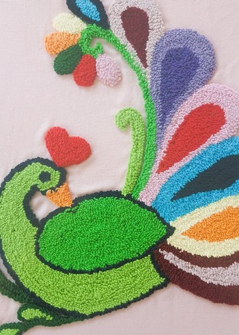 Tavuskuşu Desenli Punch Tablo - Görsel 3