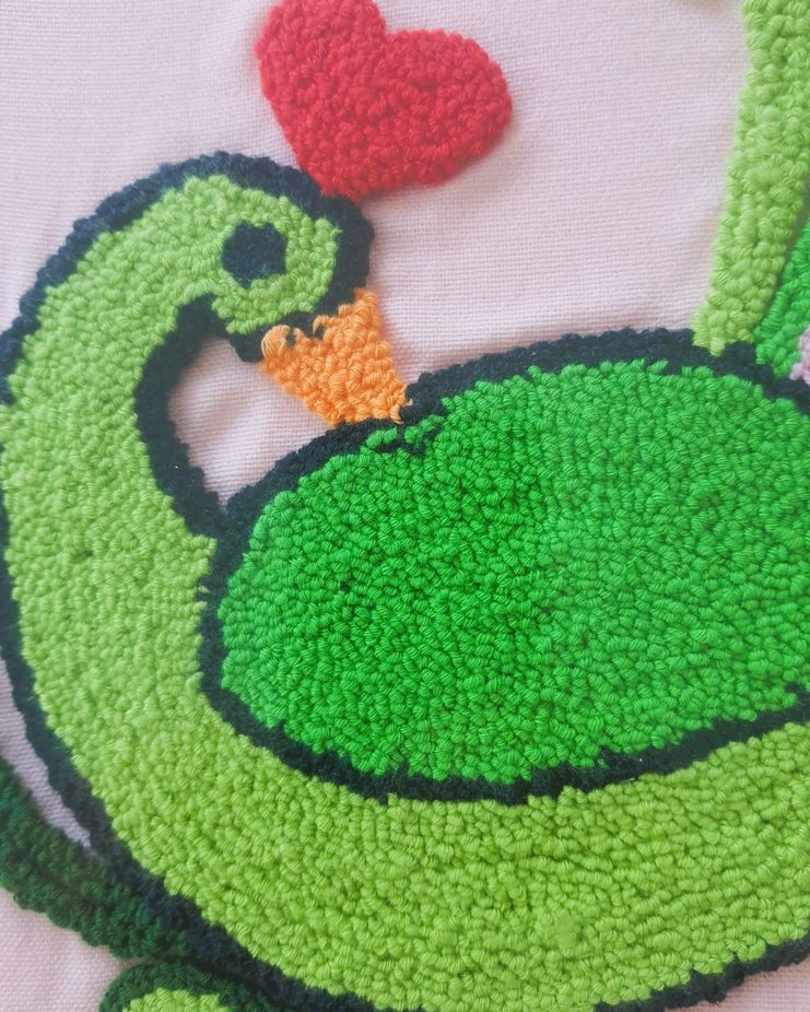 Tavuskuşu Desenli Punch Tablo - Görsel 5