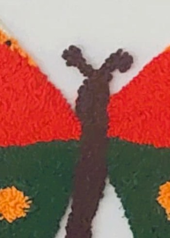 Punch Nakışı Kelebek Tablo (41x34 cm) - Görsel 6