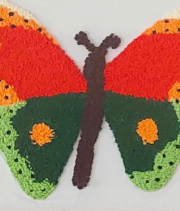 Punch Nakışı Kelebek Tablo (41x34 cm) - Görsel 3