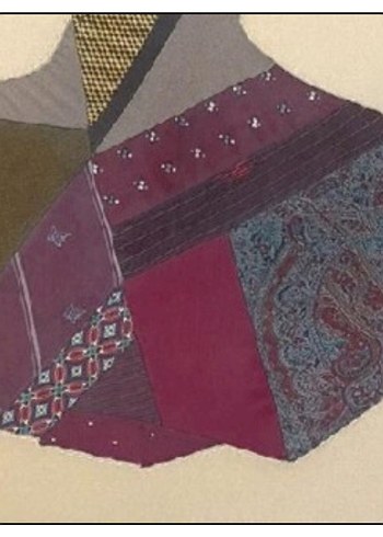 İpeksi bakışlar - İpek kravatlardan Patchwork Tablo - Görsel 7