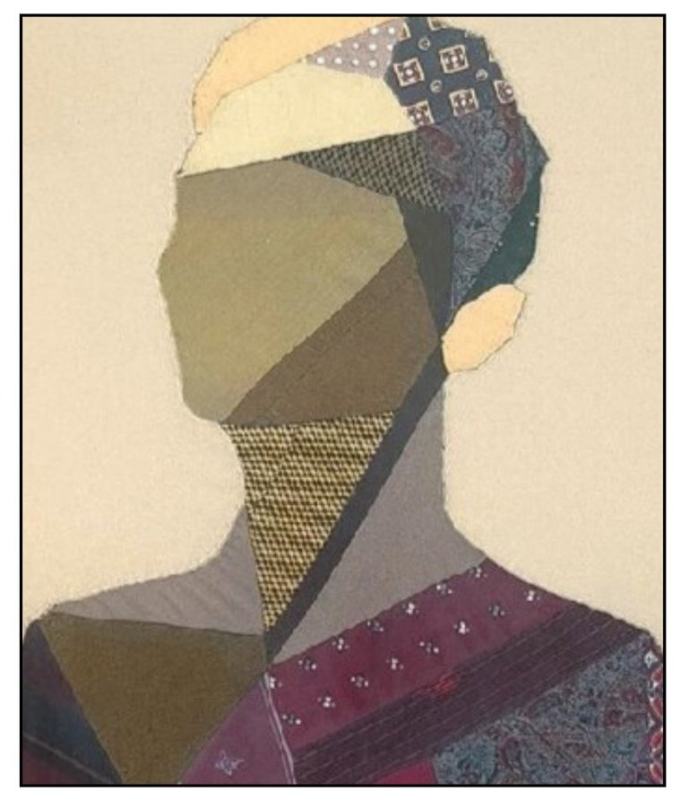 İpeksi bakışlar - İpek kravatlardan Patchwork Tablo - Görsel 5