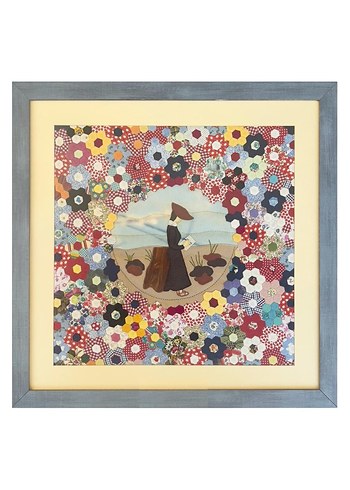 2000 Parçadan El Emeği Patchwork Tablo (64x64 cm) - Görsel 2