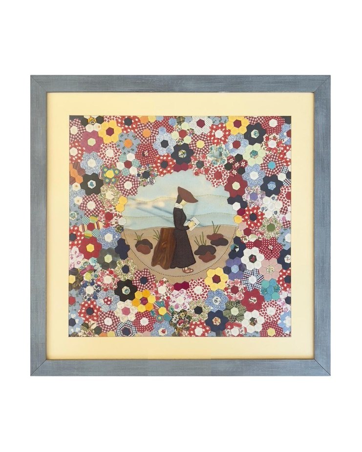 2000 Parçadan El Emeği Patchwork Tablo (64x64 cm) - Görsel 2