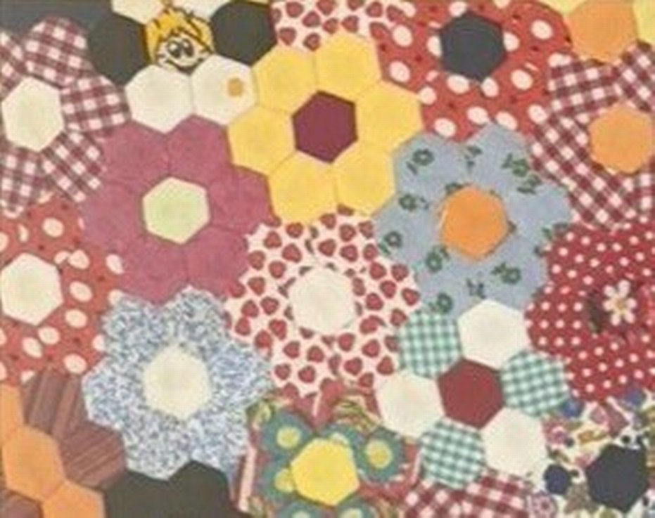 2000 Parçadan El Emeği Patchwork Tablo (64x64 cm) - Görsel 5