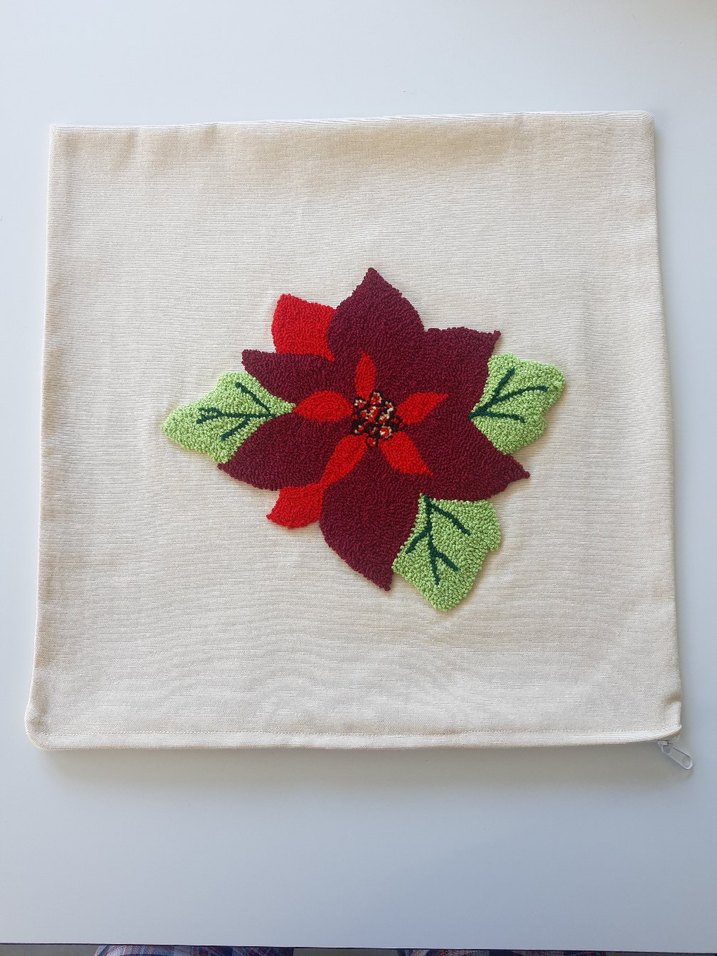 Punch Nakış Sanat Yastığı (Atatürk Çiçeği) - Görsel 4