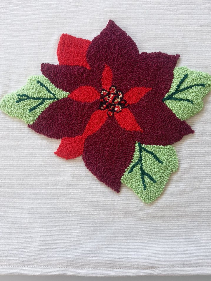 Punch Nakış Sanat Yastığı (Atatürk Çiçeği) - Görsel 3