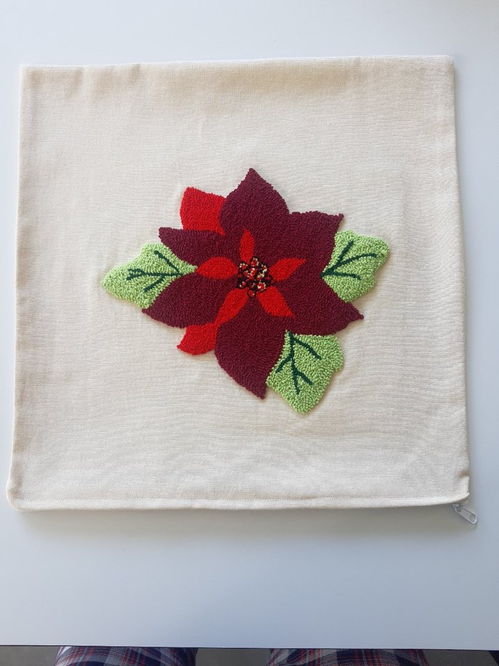 Punch Nakış Sanat Yastığı (Atatürk Çiçeği) - Görsel 2