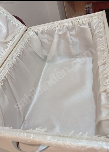 Beyaz Desenli Makyaj Organizer Kutusu - Görsel 3