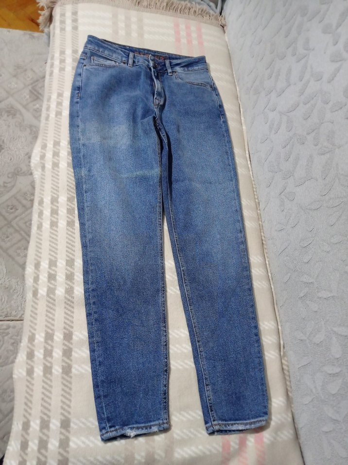 Kadın Mavi Normal Paça Denim Jean - Görsel 2