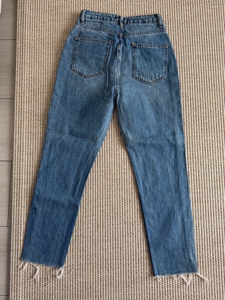 Payetli Mavi Denim Kadın Jean - Görsel 4