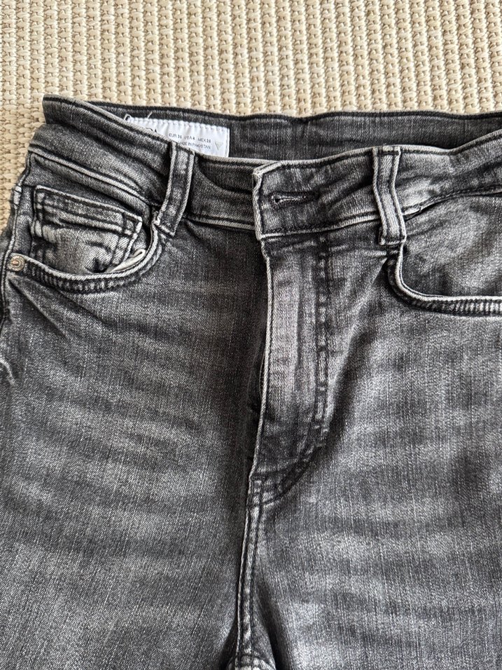 Gri Kadın Denim Normcore Kot Pantolon - Görsel 3