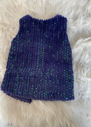 Mor Örgü Bohem Yelek - Görsel 2