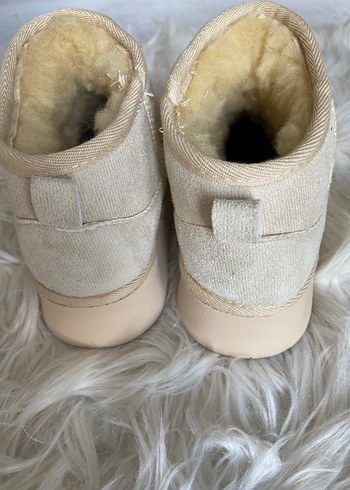 Bej Kürklü Kadın Dolgu Topuk Bot - Görsel 4