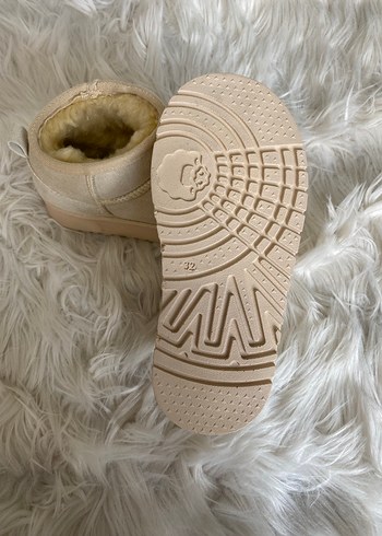 Bej Kürklü Kadın Dolgu Topuk Bot - Görsel 3