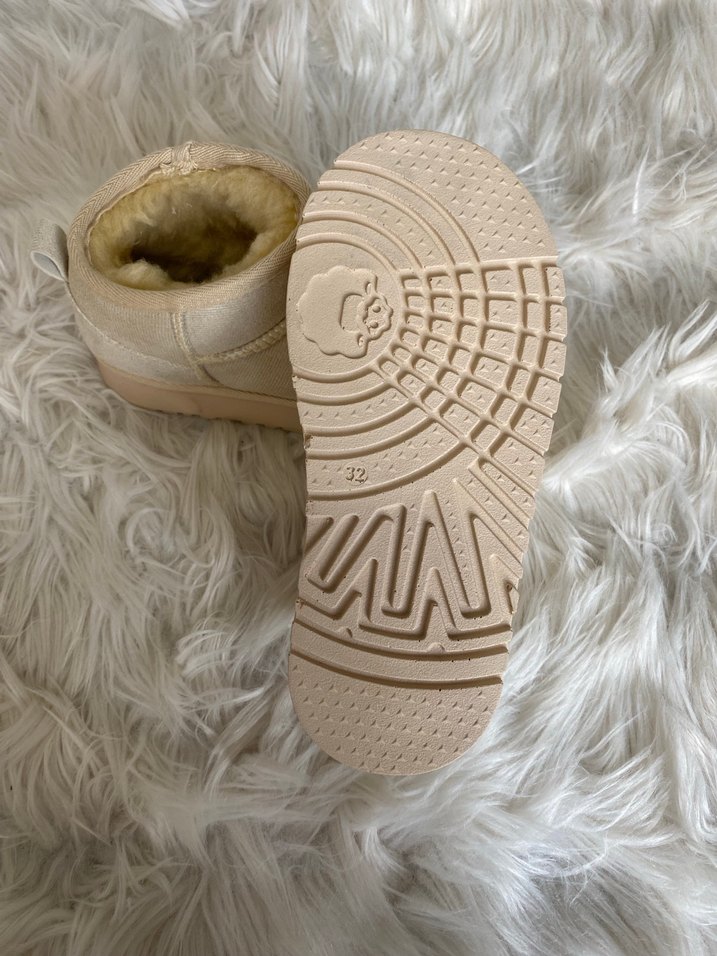 Bej Kürklü Kadın Dolgu Topuk Bot - Görsel 3