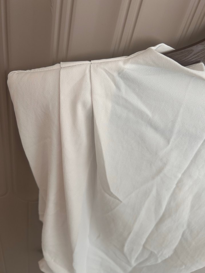 Beyaz gömlek bluz vatkalı - Görsel 2