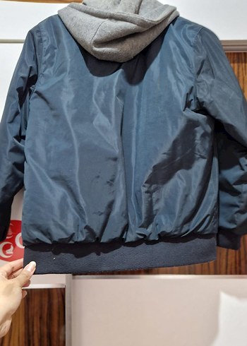 Kapüşonlu Lacivert Erkek Çocuk Ceketi - Görsel 4