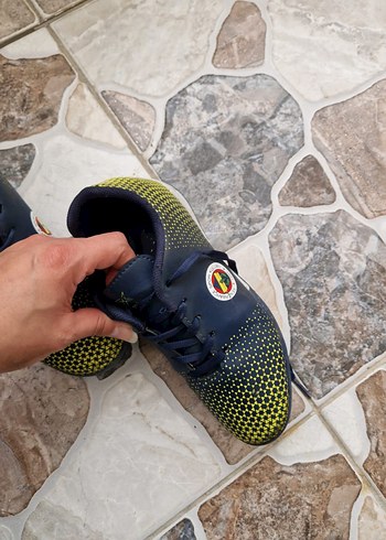 Sarı Siyah Erkek Futbol Ayakkabısı Velcro - Görsel 4