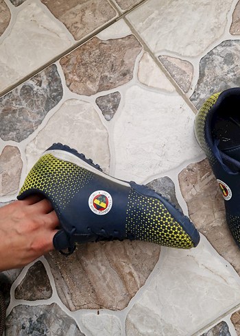 Sarı Siyah Erkek Futbol Ayakkabısı Velcro - Görsel 3