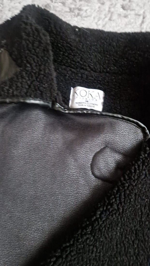 Kürklü Gri Kadın Kışlık Ceket - Görsel 2