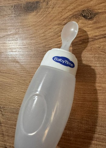 BabyTime Kaşıklı Bebek Biberonu Beyaz - Görsel 3