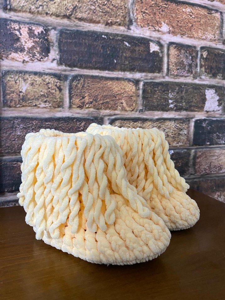 Çocuk Örgü Panduf - Görsel 2