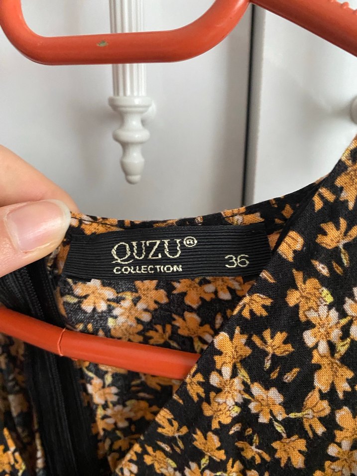 Bohem V Yakalı şortlu Desenli Midi Elbise - Görsel 2