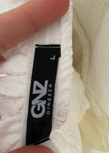 Beyaz Keten Pilili Midi Elbise - Görsel 4