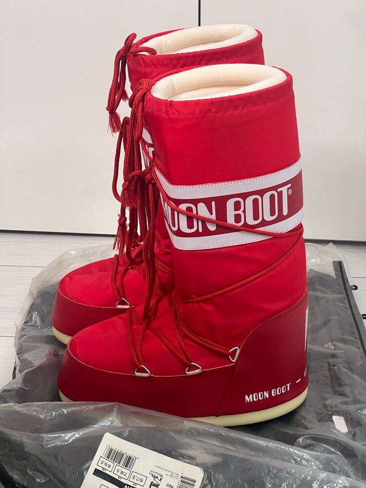 Kırmızı Kadın Kar Botu Moon Boot - Görsel 3