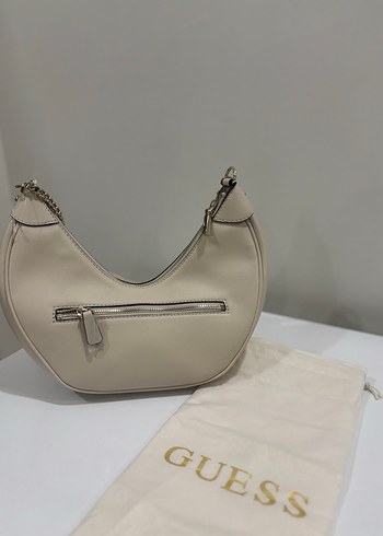 Guess Bej Deri Kadın Çanta - Görsel 4